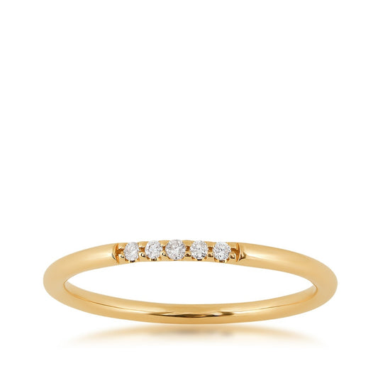 Perfect Match Diamond Accent Anniversary Ring in 10K Yellow Gold