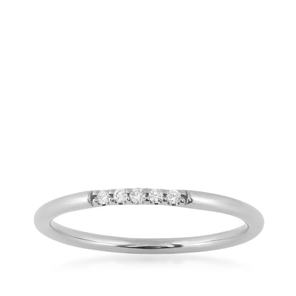 Perfect Match Diamond Accent Anniversary Ring in 10K White Gold