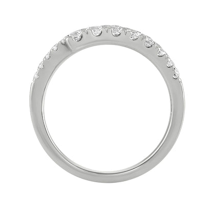 1 ct. tw. Diamond Wrap Ring in 14K White Gold close-up detail