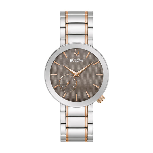 Bulova Ladies' Latin Grammy Quartz White & Rose Gold-Tone Stainless Steel Watch with Gray Dial