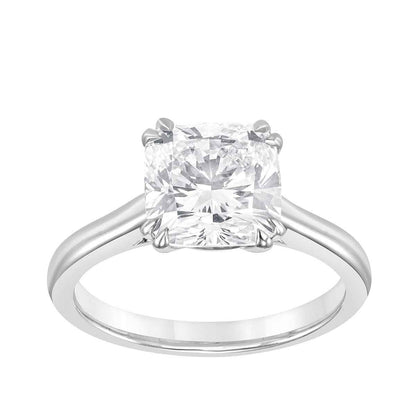 Adamante 3 ct. tw. Lab-Grown Cushion Diamond Solitaire Engagement Ring in 14K White Gold