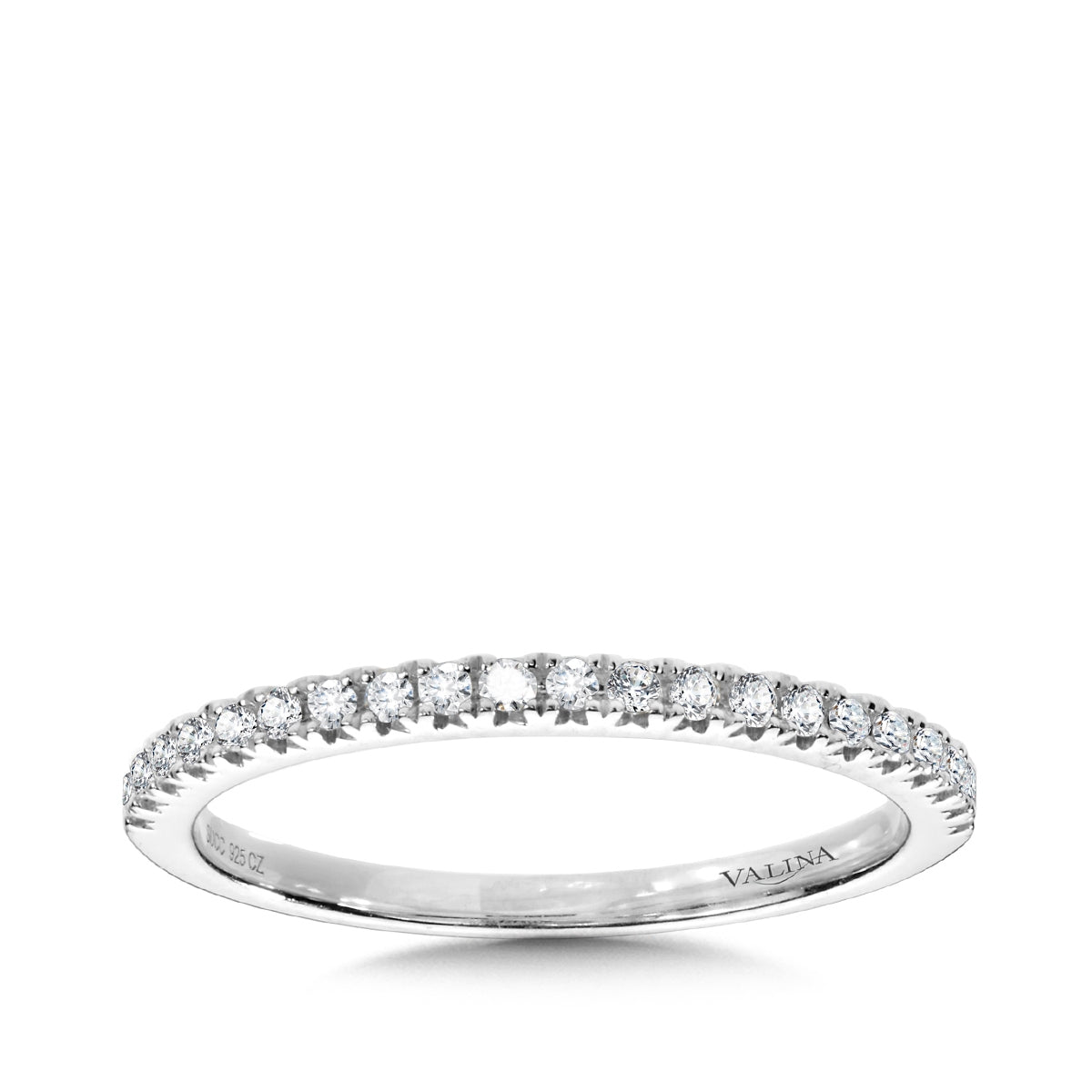Valina 1/5 ct. tw. Diamond Wedding Ring in 14K White Gold