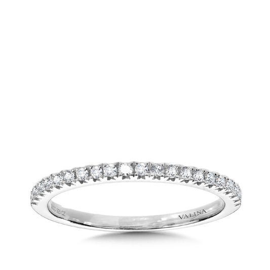 Valina 1/5 ct. tw. Diamond Wedding Ring in 14K White Gold
