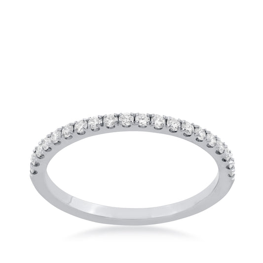 1/4 ct. tw. Round Diamond Stackable Anniversary Ring in 14K White Gold