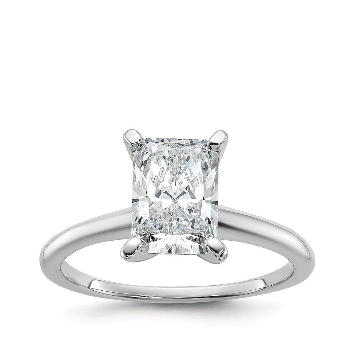 Adamante 1-3/4 ct. tw. Lab-Grown Radiant Cut Diamond Solitaire Engagement Ring in 14K White Gold