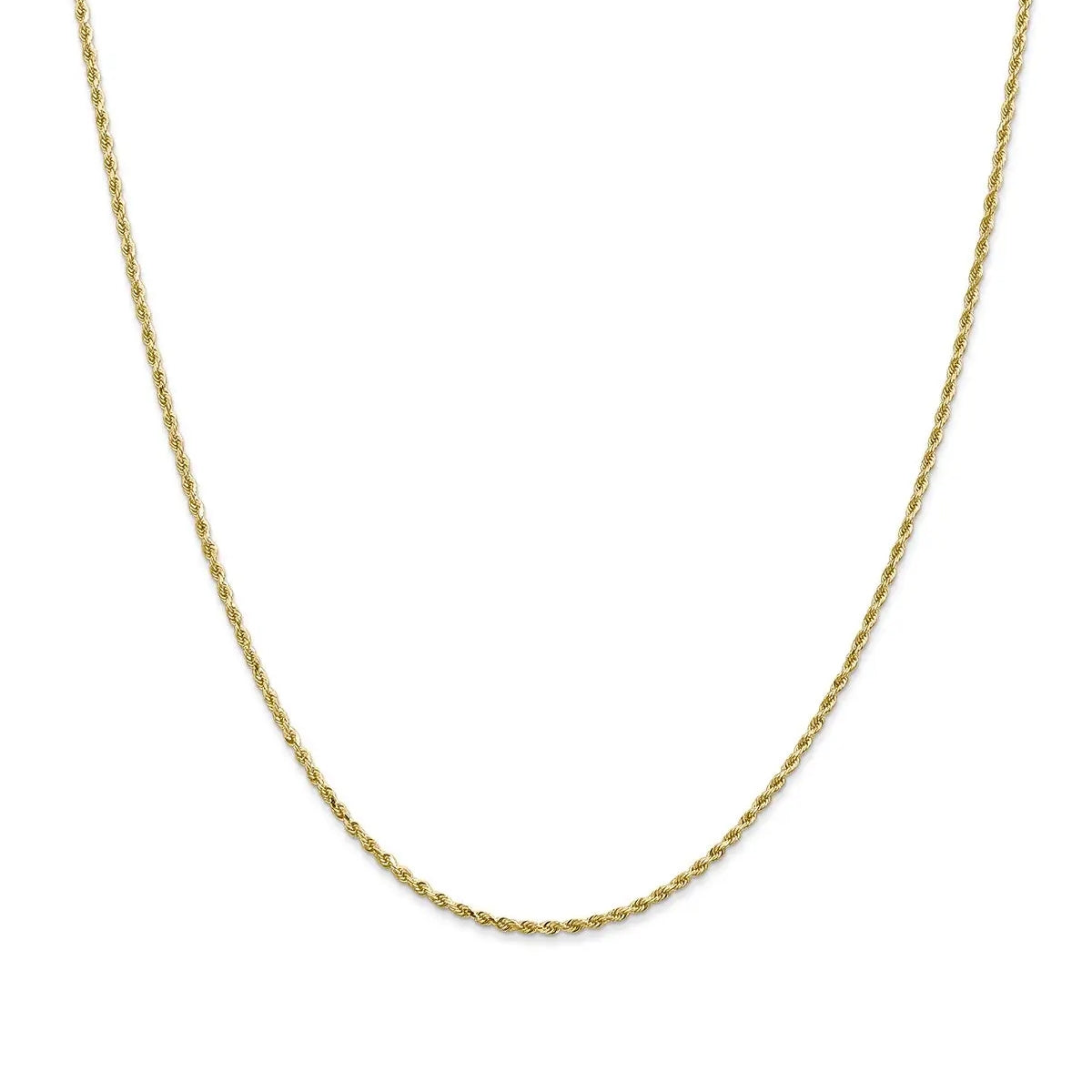 2mm 20-inch Rope Chain in 14K Yellow Gold