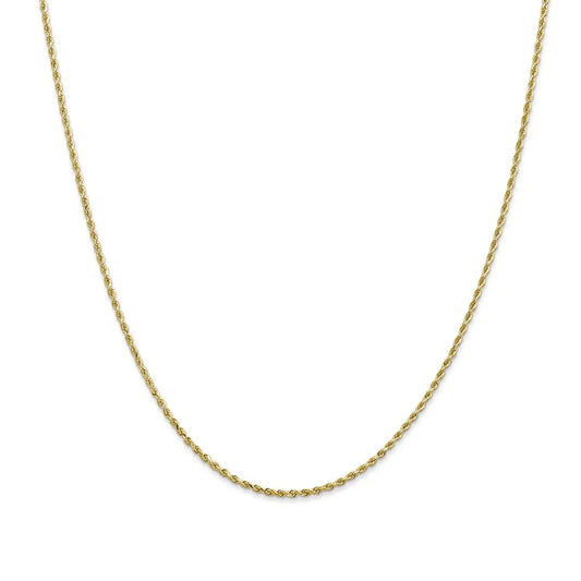 2mm 20-inch Rope Chain in 14K Yellow Gold