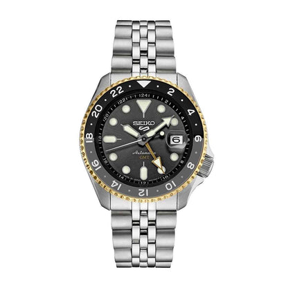 Seiko Men's 5 Sports Automatic Stainless Steel Watch with Gray Dial
