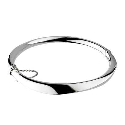 Kit Heath Hinge Bangle Bracelet in Sterling Silver