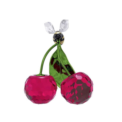 Swarovski Idyllia Bee & Cherry Figurine front view