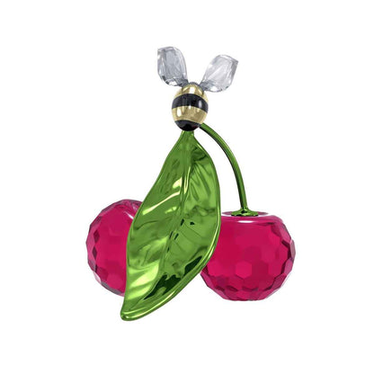 Swarovski Idyllia Bee & Cherry Figurine side profile