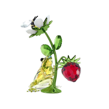 Swarovski Idyllia Frog Figurine front view