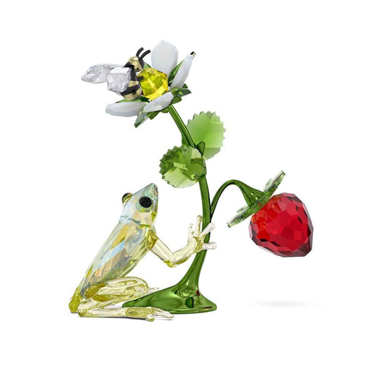Swarovski Idyllia Frog Figurine