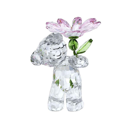 Swarovski Kris Bear A Daisy For You Figurine side profile