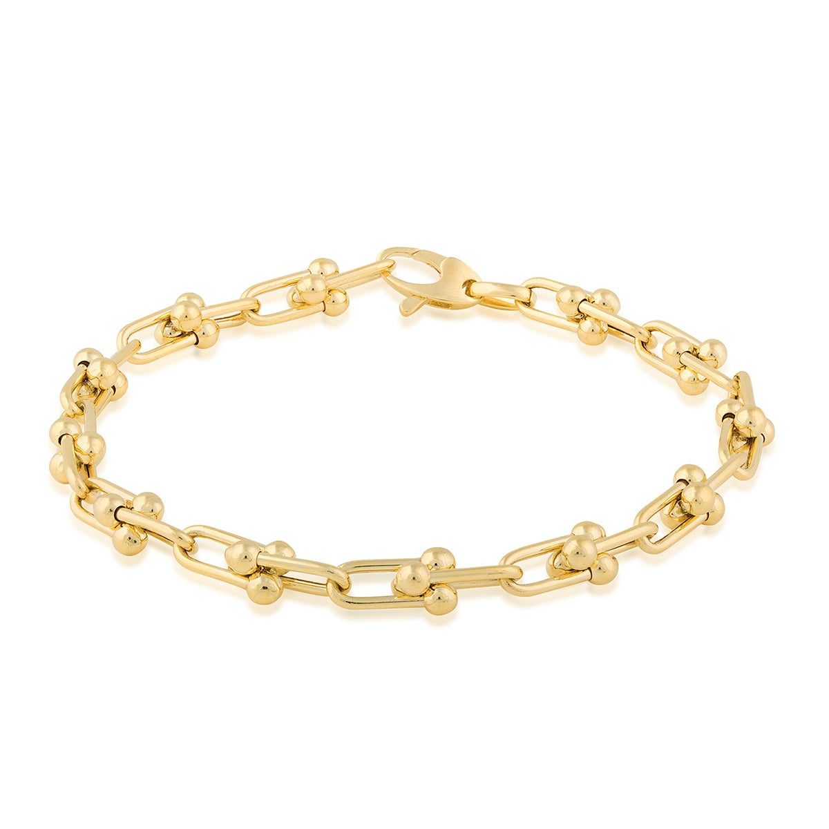 7.5-inch U-Link Bracelet in 14K Yellow Gold