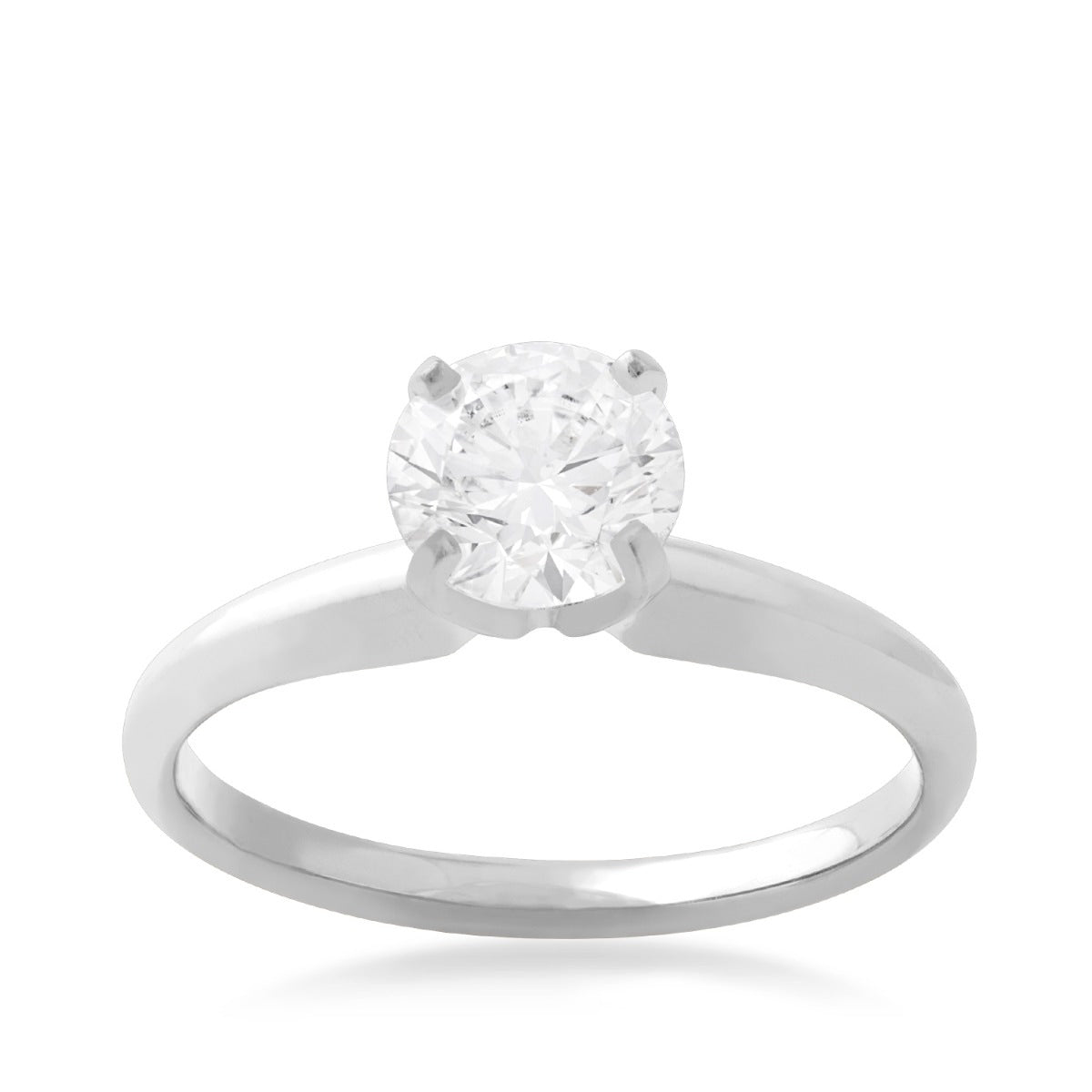 Adamante 1-1/2 ct. tw. Lab-Grown Round Brilliant Diamond Solitaire Engagement Ring in 14K White Gold (3)
