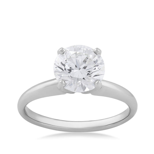 Adamante 2 ct. tw. Lab-Grown Round Brilliant Diamond Solitaire Engagement Ring in 14K White Gold