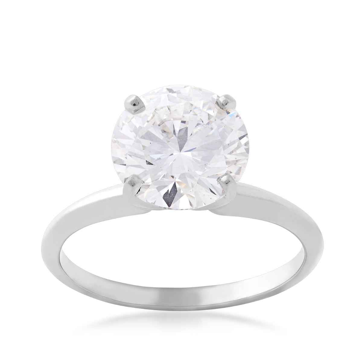 Adamante 3 ct. tw. Lab-Grown Round Brilliant Diamond Engagement Ring in 14K White Gold