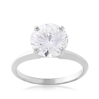 Adamante 3 ct. tw. Lab-Grown Round Brilliant Diamond Engagement Ring in 14K White Gold