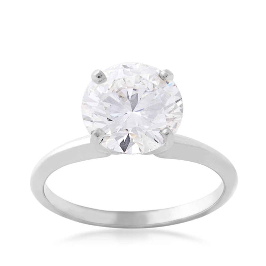 Adamante 3 ct. tw. Lab-Grown Round Brilliant Diamond Engagement Ring in 14K White Gold