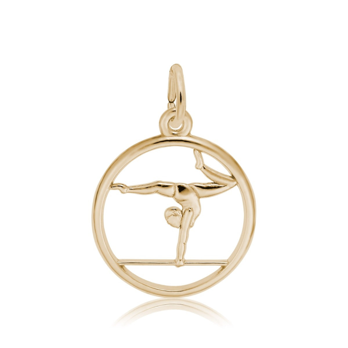 Gymnast Charm in 14K Yellow Gold