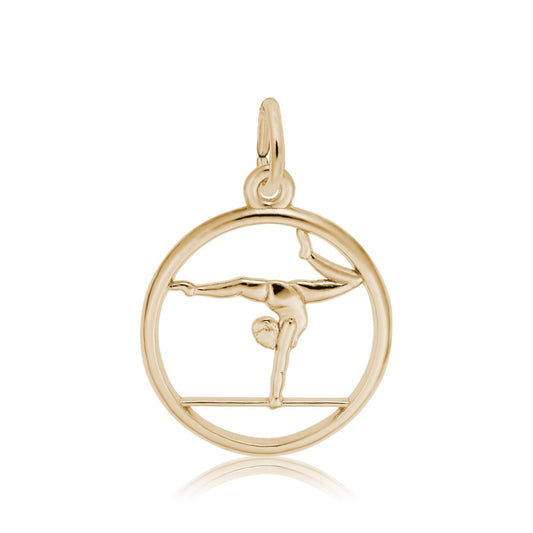 Gymnast Charm in 14K Yellow Gold