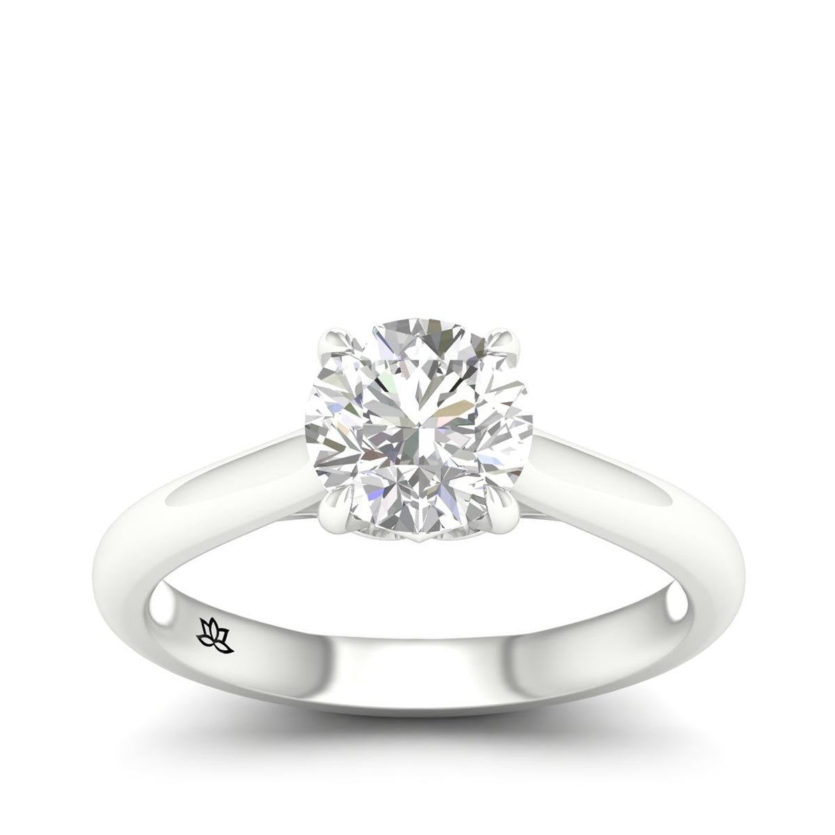 Radiance by Adamante 1-1/2 ct. tw. Lab-Grown Round Brilliant Diamond Solitaire Engagement Ring in 14K White Gold