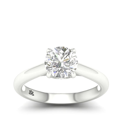 Radiance by Adamante 1-1/2 ct. tw. Lab-Grown Round Brilliant Diamond Solitaire Engagement Ring in 14K White Gold