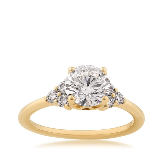 Radiance by Adamante 1-3/4 ct. tw. Lab-Grown Round Brilliant Diamond Engagement Ring in 14K Yellow Gold