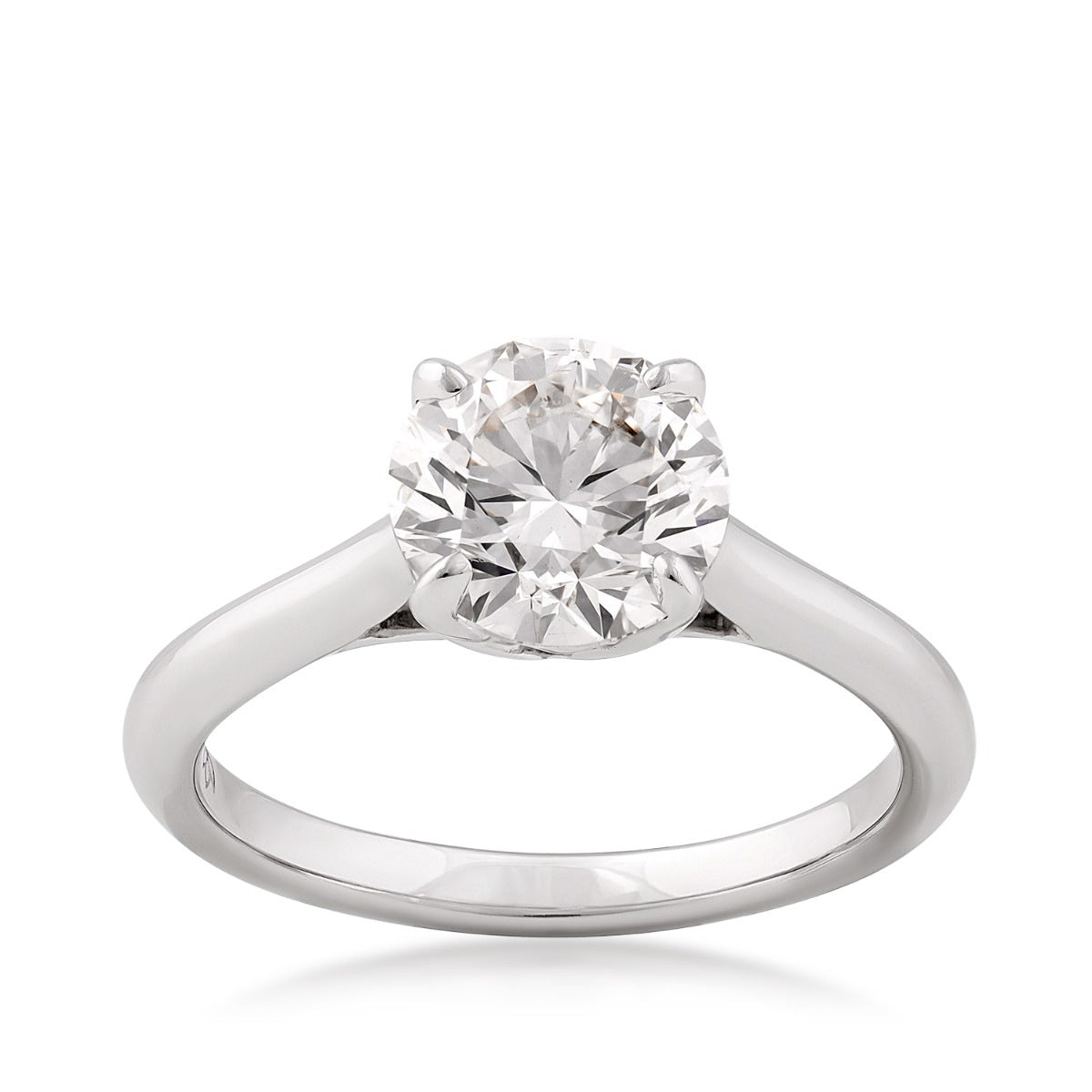 Radiance by Adamante 2 ct. tw. Lab-Grown Round Brilliant Diamond Solitaire Engagement Ring in 14K White Gold
