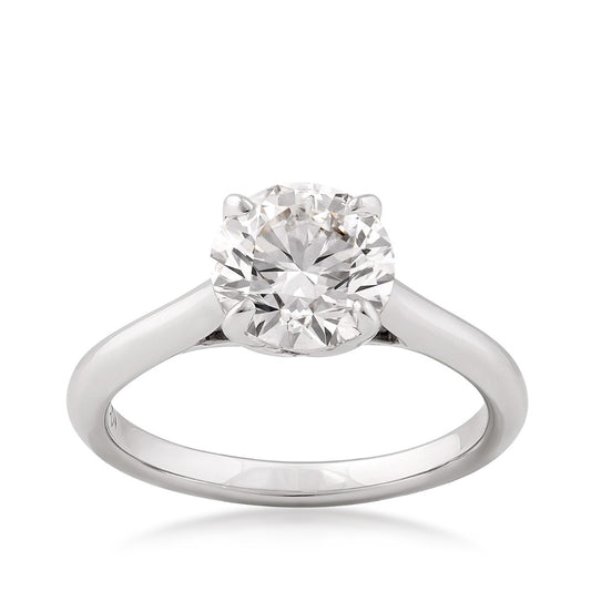 Radiance by Adamante 2 ct. tw. Lab-Grown Round Brilliant Diamond Solitaire Engagement Ring in 14K White Gold