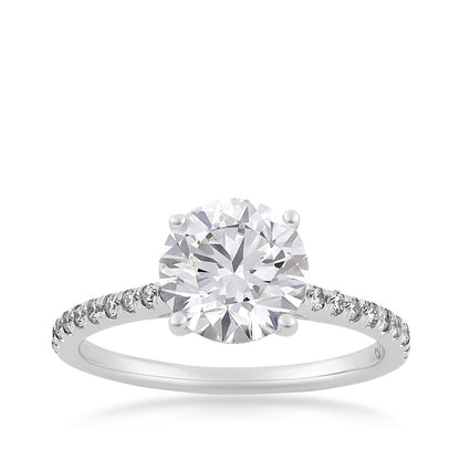 Radiance by Adamante 2-1/5 ct. tw. Lab-Grown Round Brilliant Diamond Engagement Ring in 14K White Gold