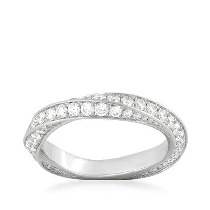 Sirus Tanya 1-1/2 ct. tw. Diamond Twist Eternity Ring in 18K White Gold