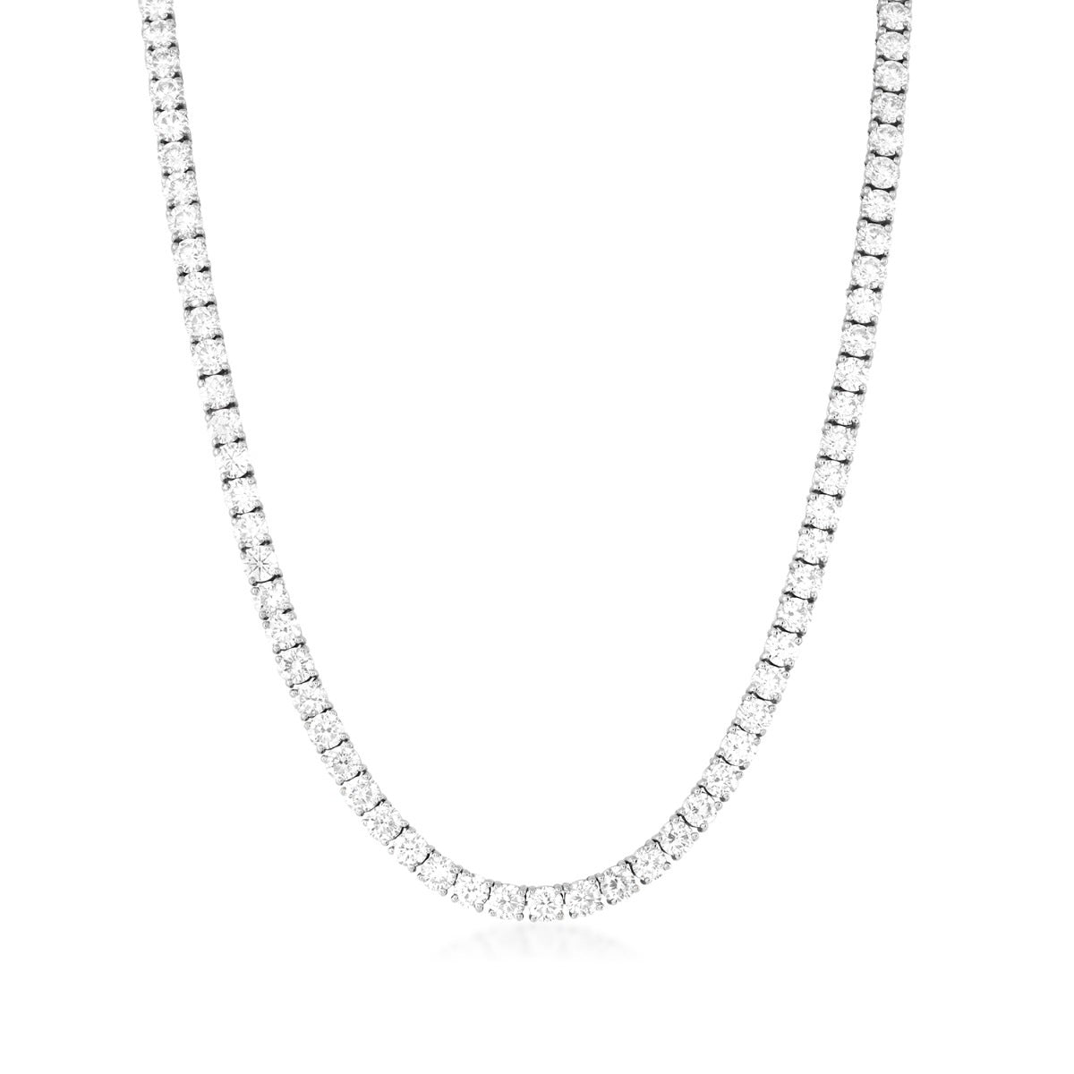 Adamante 27-1/3 ct. tw. Lab-Grown Diamond 22-inch Tennis Necklace in 14K White Gold