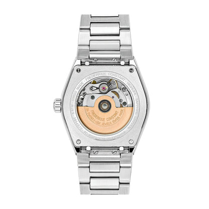 Frederique Constant Ladies' Automatic Stainless Steel Watch with Purple Dial front view