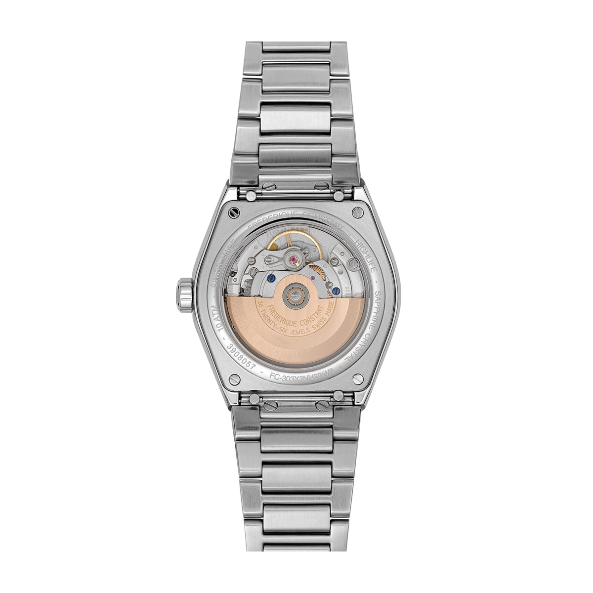 Frederique Constant Men's Highlife Automatic Stainless Steel Watch with Green Dial front view