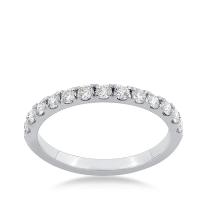 1/2 ct. tw. Round Diamond Stackable Anniversary Ring in 14K White Gold