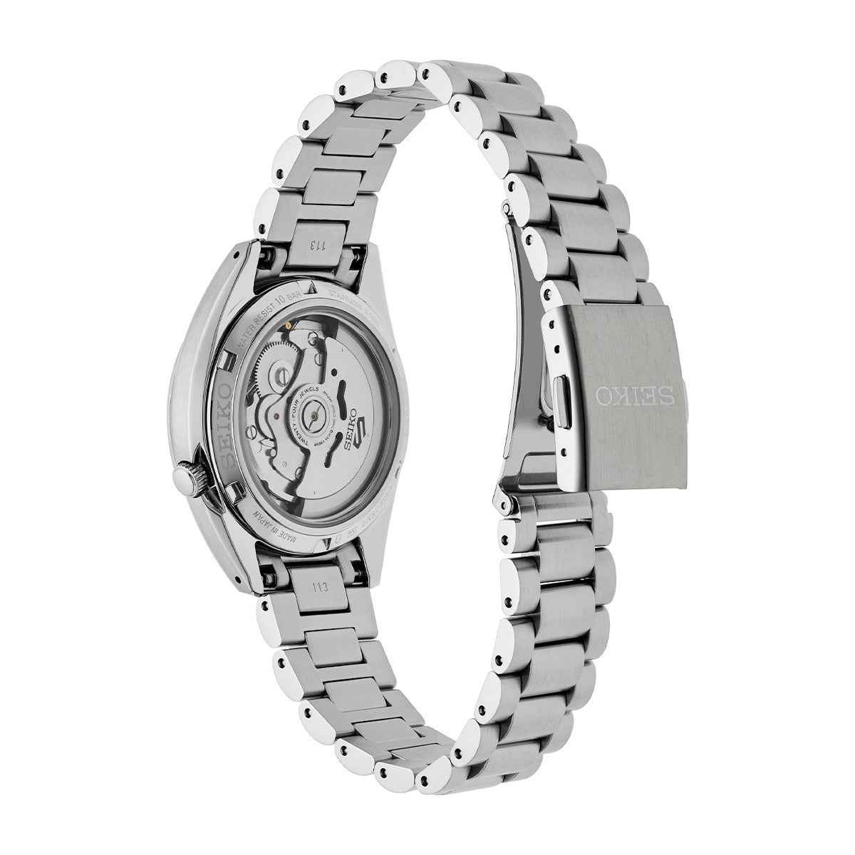Seiko Men's 5 Sports Automatic Stainless Steel Watch with Blue Dial