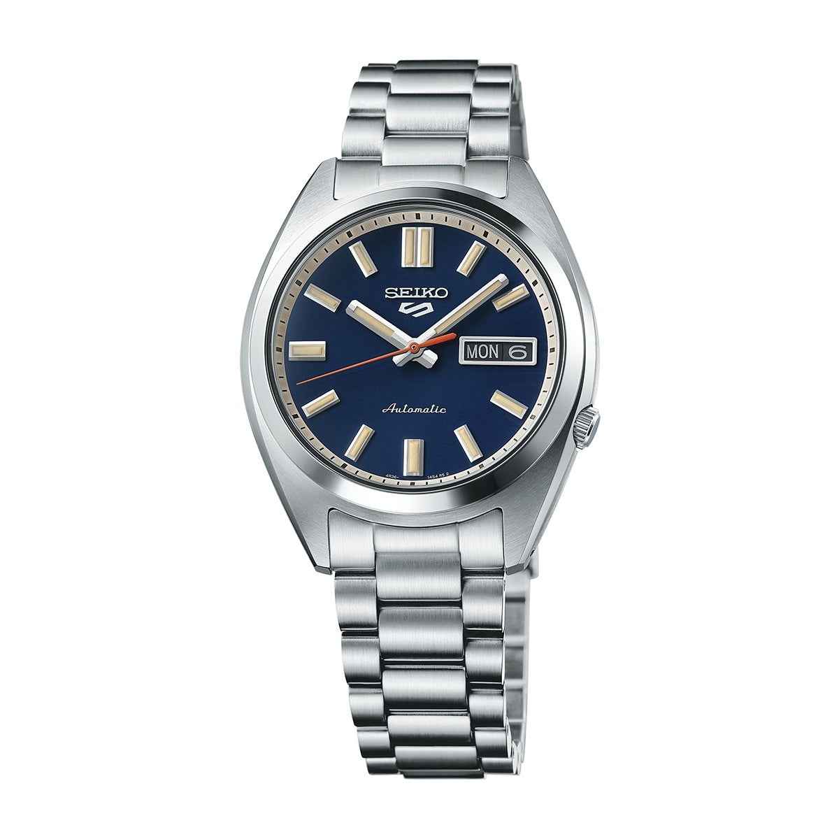 Seiko Men's 5 Sports Automatic Stainless Steel Watch with Blue Dial