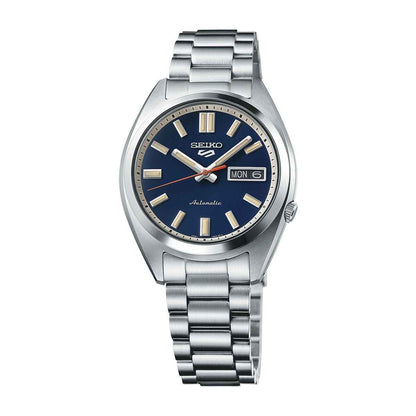 Seiko Men's 5 Sports Automatic Stainless Steel Watch with Blue Dial