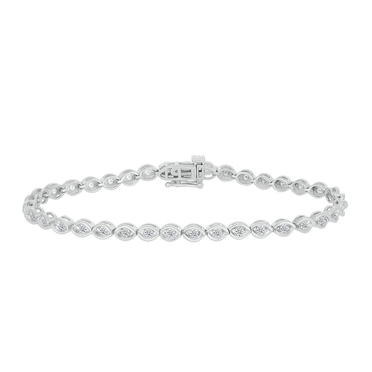 1 ct. tw. Diamond Tennis Bracelet in 10K White Gold