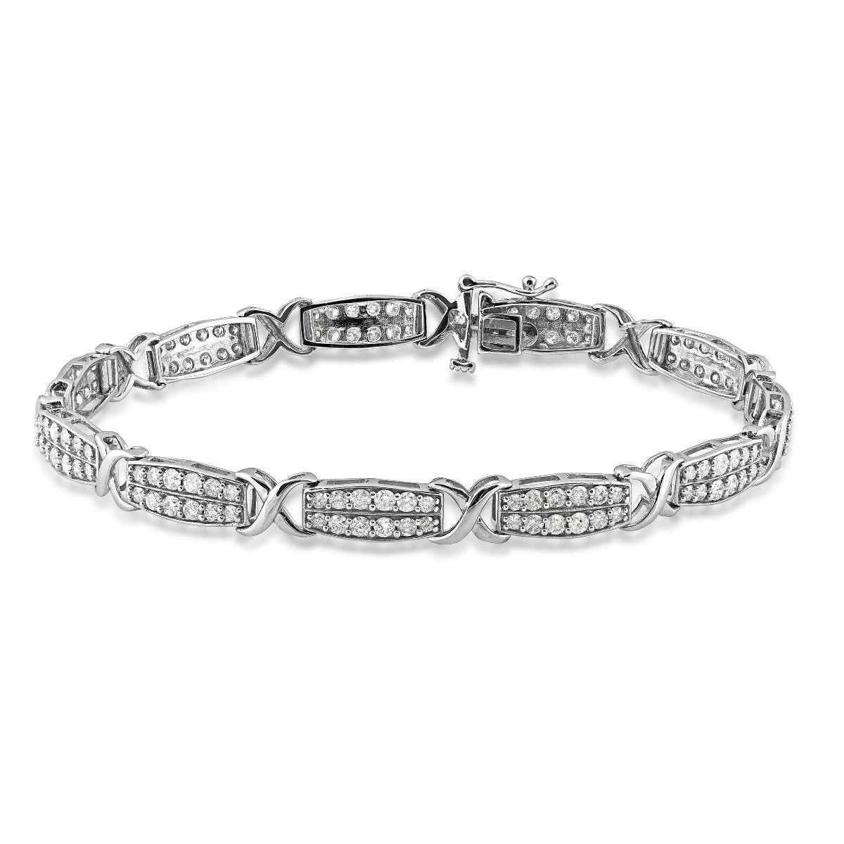 3 ct. tw. Diamond Bracelet in 10K White Gold