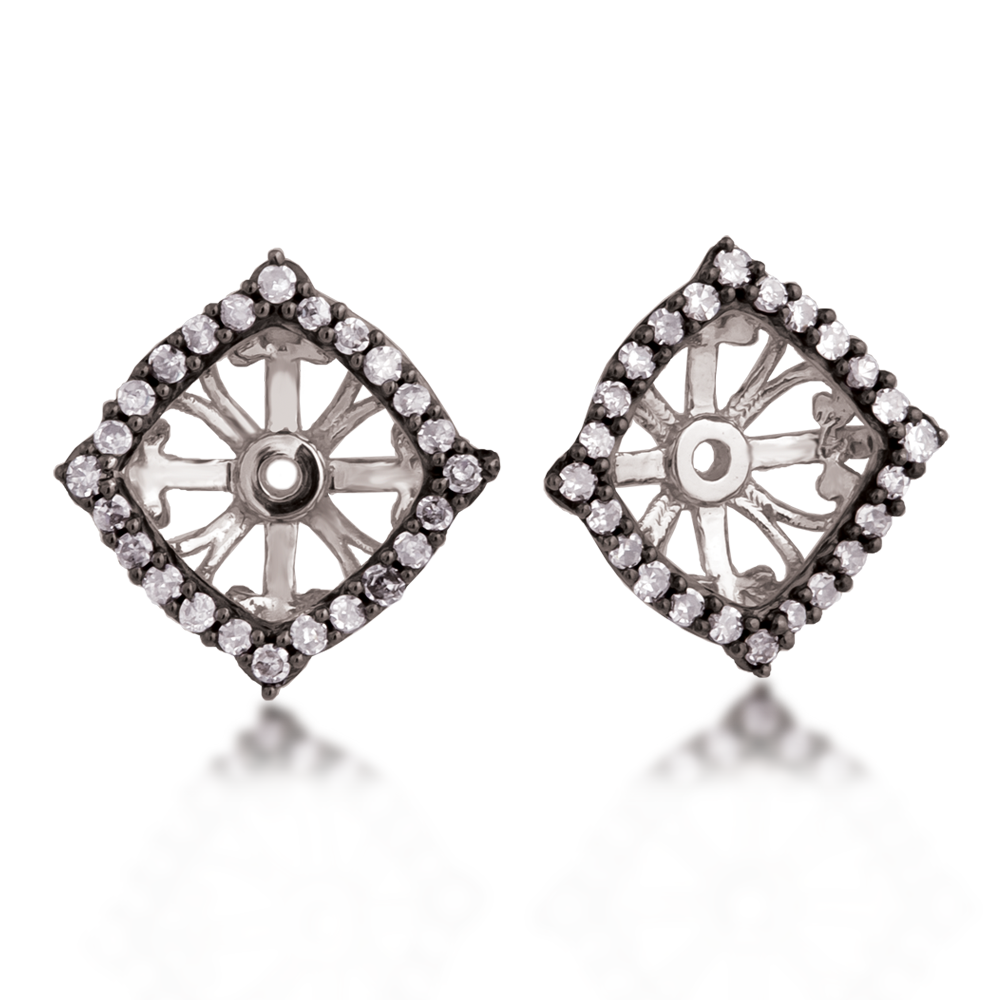 3/8 ct. tw. Diamond Earring Jackets in 10K White Gold
