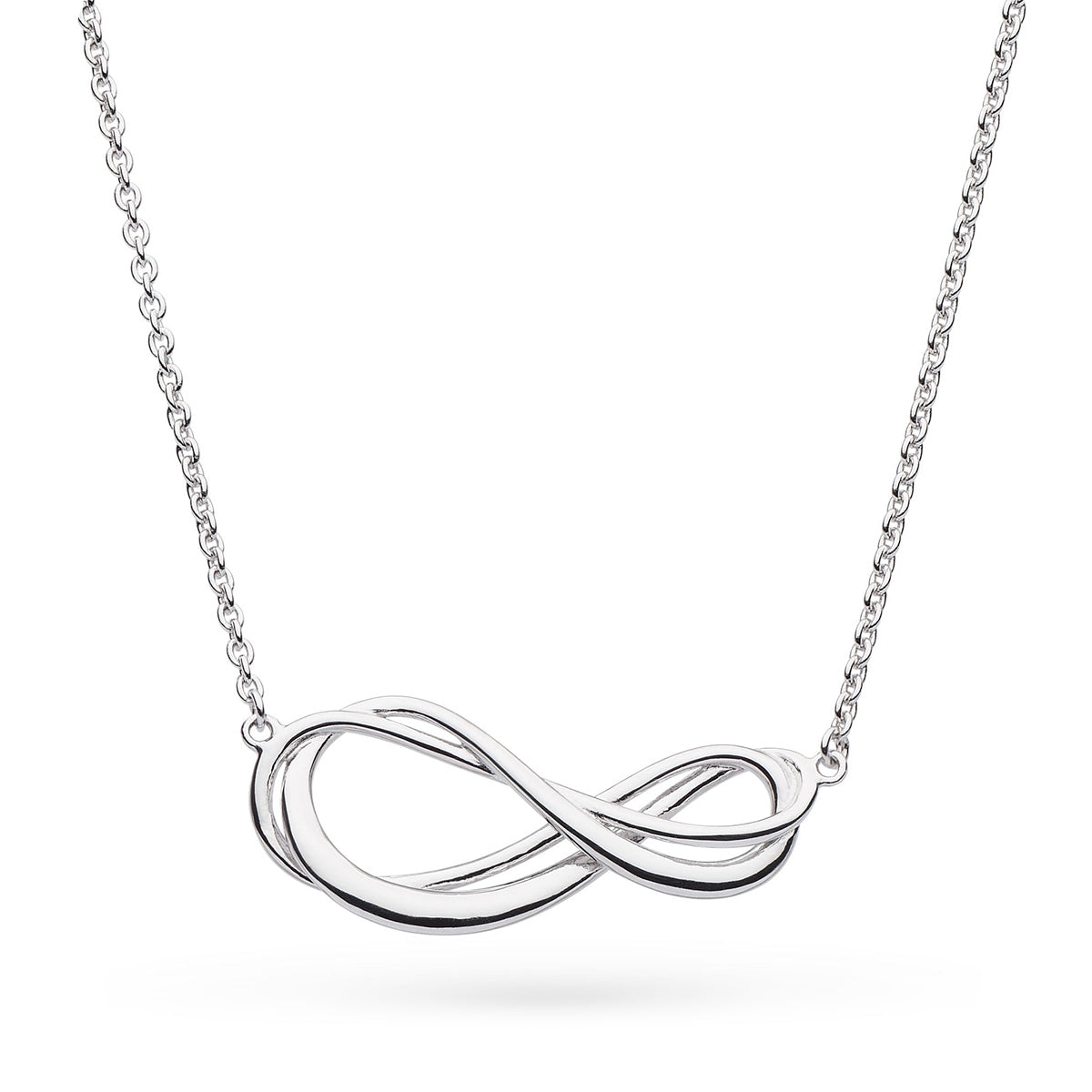 Kit Heath Double Infinity Necklace in Sterling Silver