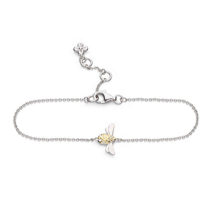 Kit Heath 7.5-inch Honey Bee Bracelet in Sterling Silver & 18K Yellow Gold Plating