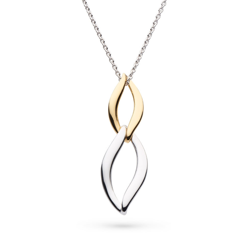 Kit Heath Twine Link Pendant in Sterling Silver & 18K Yellow Gold Plating