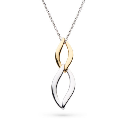 Kit Heath Twine Link Pendant in Sterling Silver & 18K Yellow Gold Plating