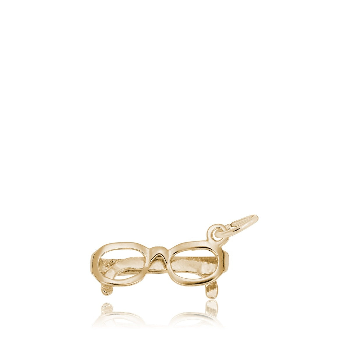 Folded Glasses Charm in 14K Yellow Gold