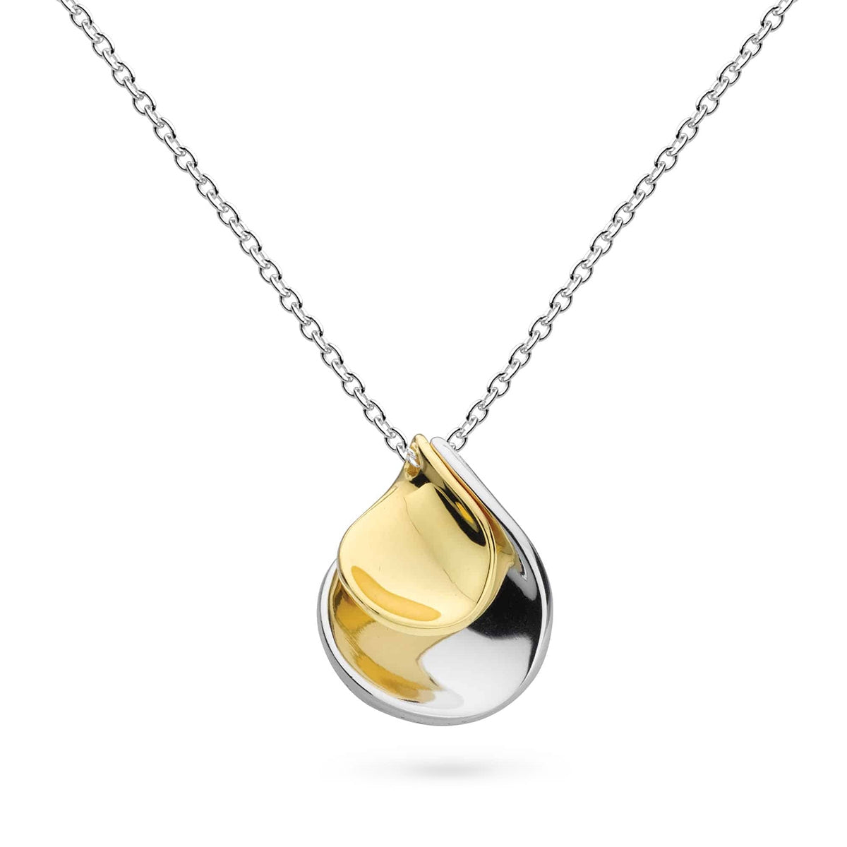 Kit Heath Petal Cluster Pendant in Sterling Silver & 18K Yellow Gold Plating