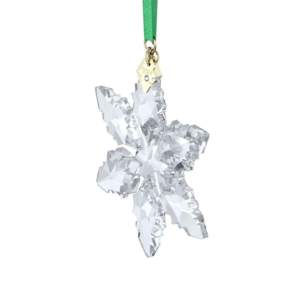 Swarovski Annual Edition 2024 Crystal Snowflake Ornament front view